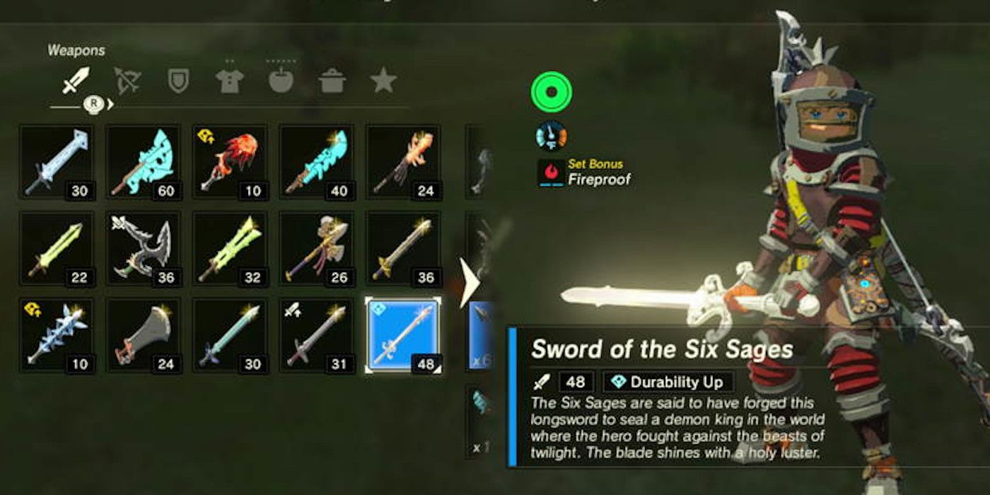 Weapon Durability In Breath of the Wild