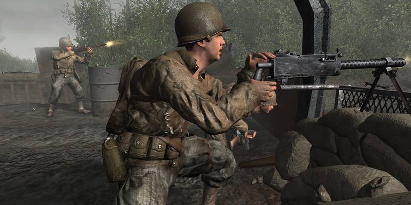 Call Of Duty 2 Mounted Gun Third Person View