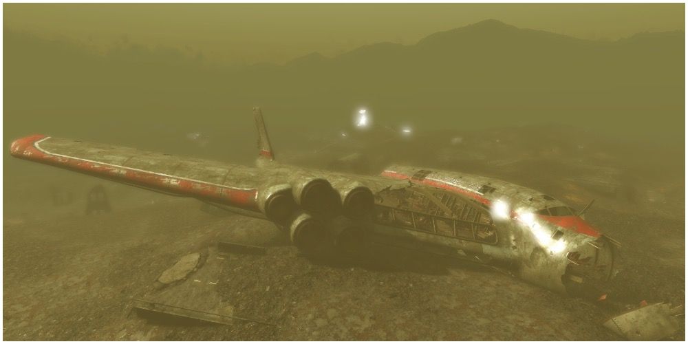 A crashed plane in the Glowing Sea
