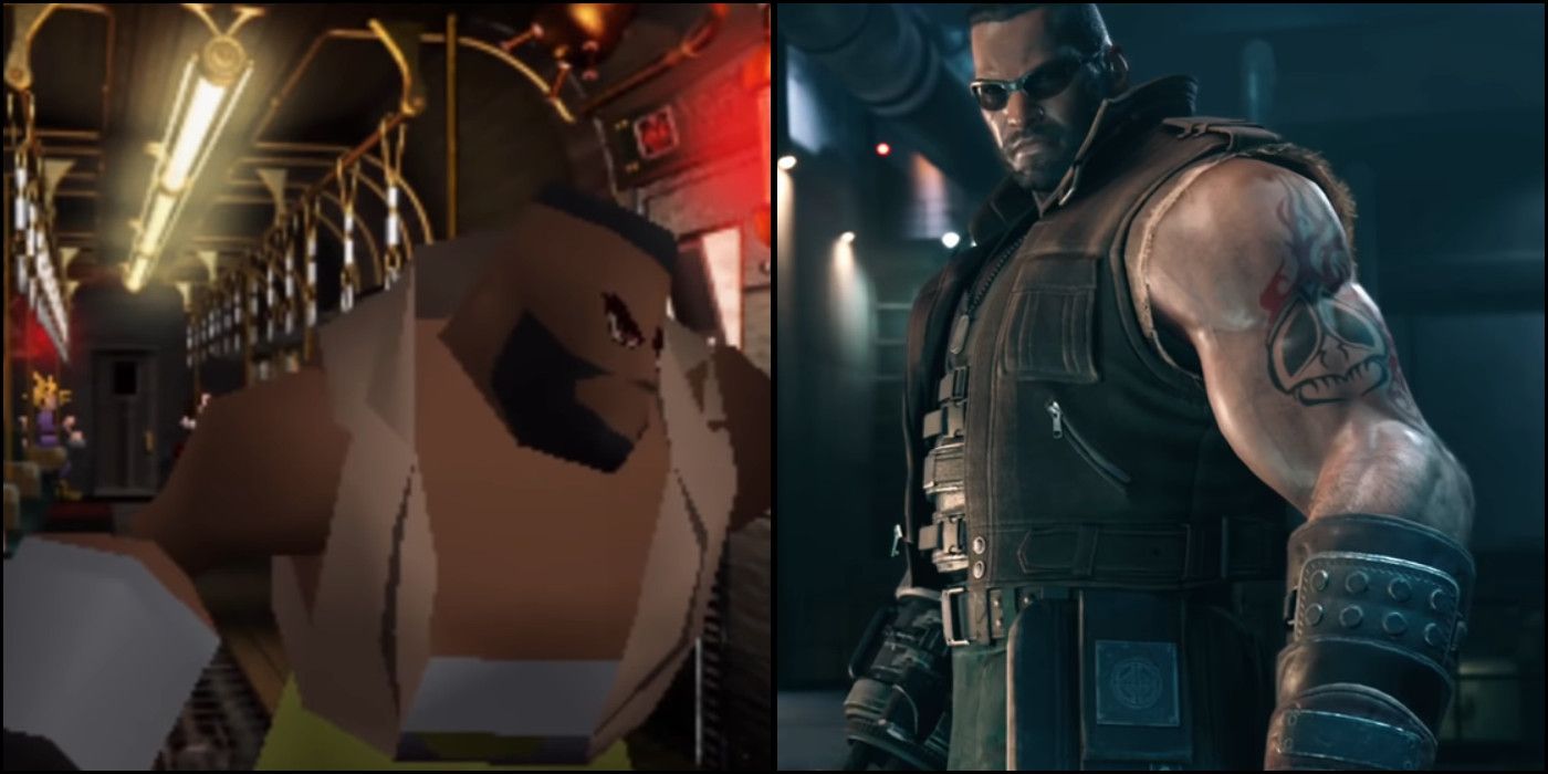 Barret looks very different in the Final Fantasy VII remake.