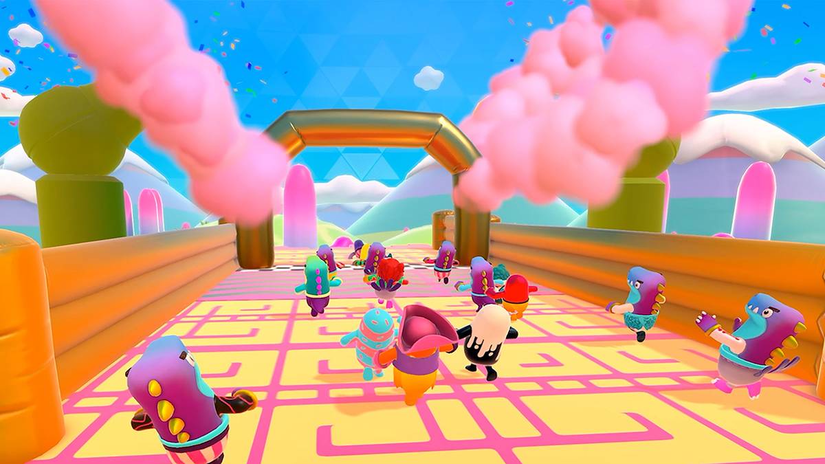 Fall Guys Players racing