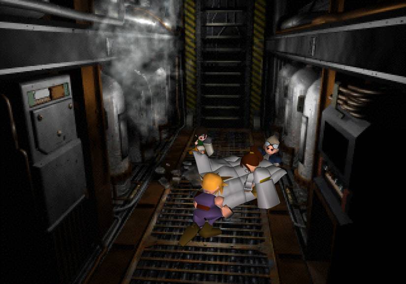 FF7 Cid Cloud Yuffie