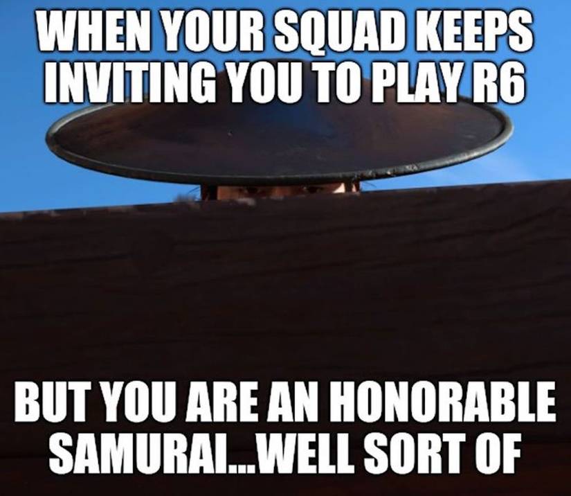 Ghost of tsushima Rainbow 6 meme