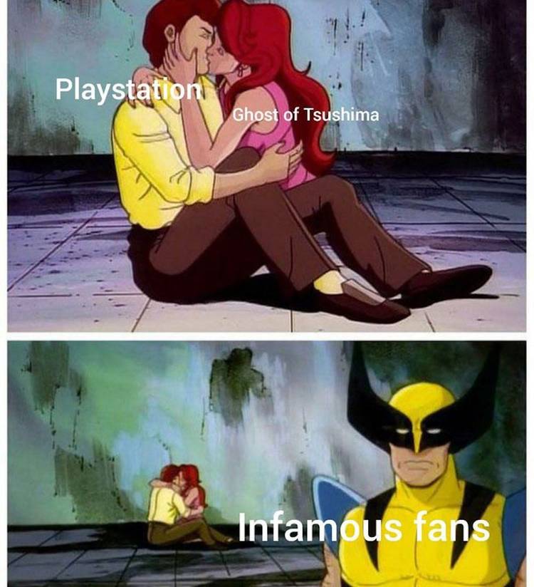 Ghost of tsushima infamous meme