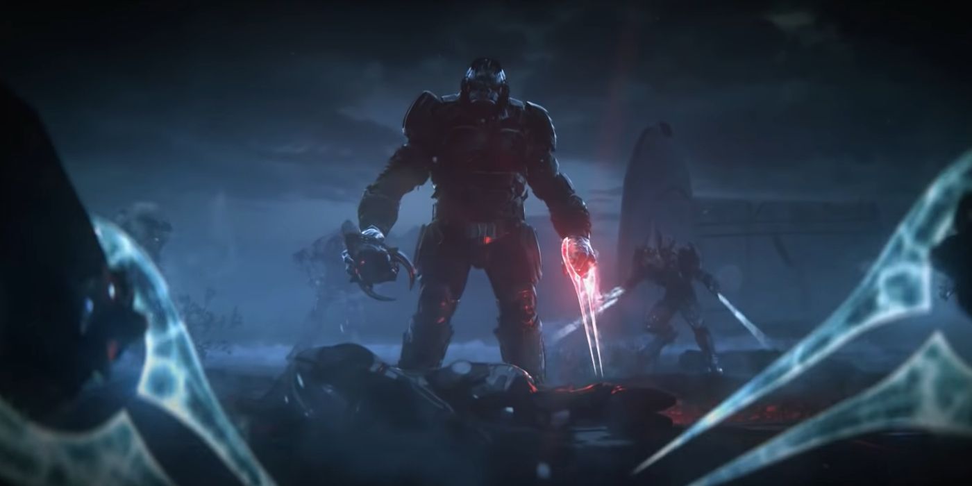 Brute With Energy Sword In Halo Wars 2