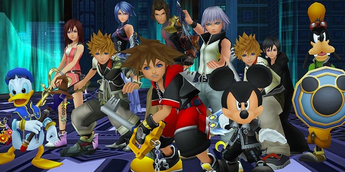 The main characters of Kingdom Hearts 3D: Dream Drop Distance