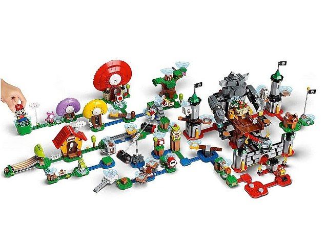 A complete set of the LEGO Super Mario sets.