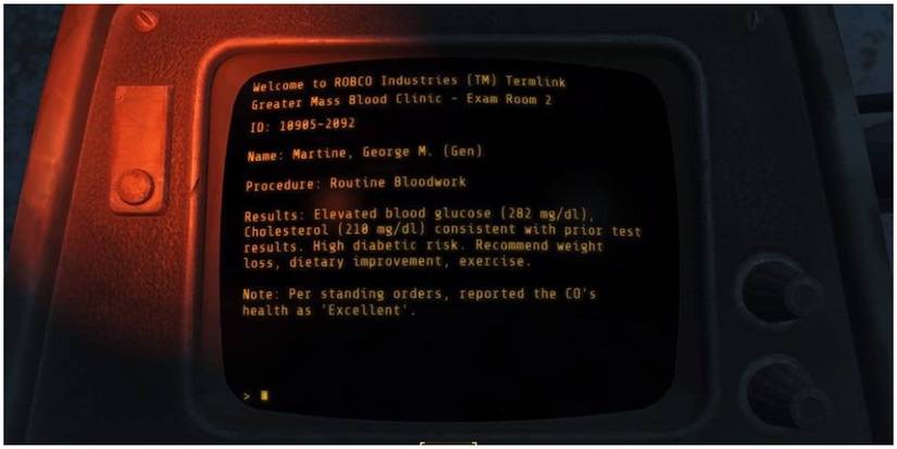 A terminal mentioning the commander