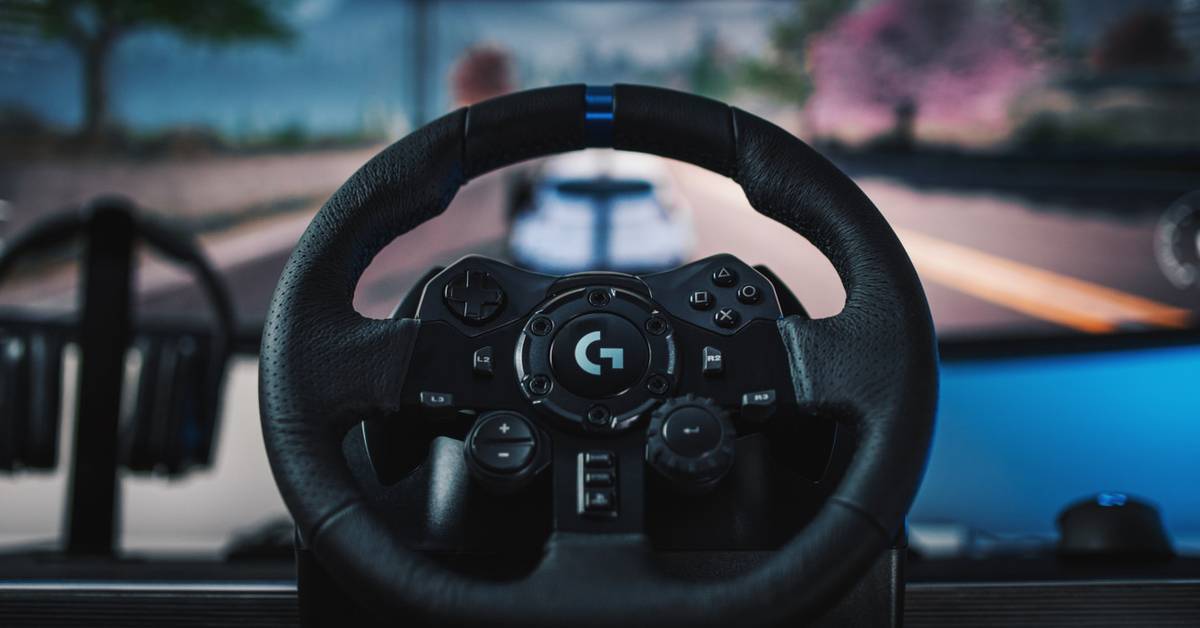 Logitech-G923-steeringwheel. 