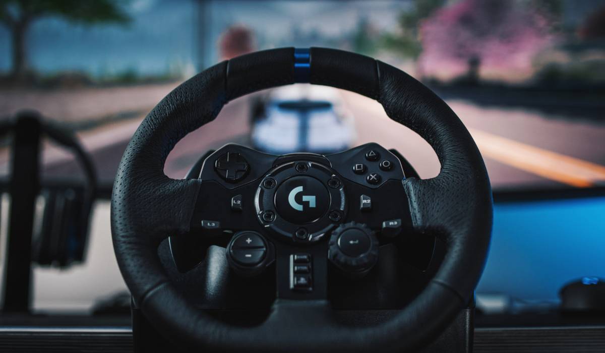 Logitech-G923-steeringwheel. 