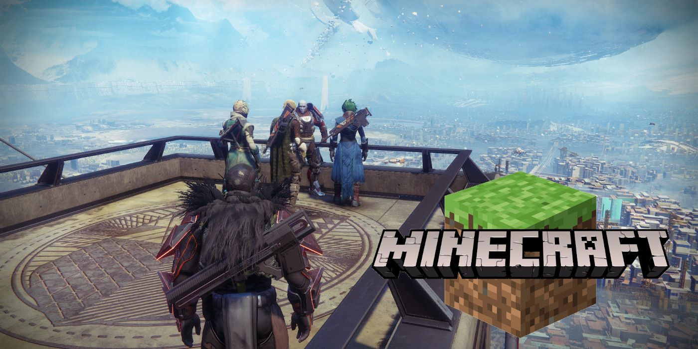 Destiny 2 and Minecraft meet at the Tower