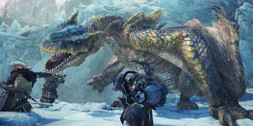 Monster Hunter World Dinosaur Snow Mountain