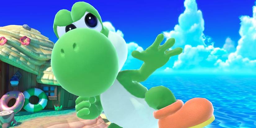 Nintendo Yoshi Super Smash Bros Focused