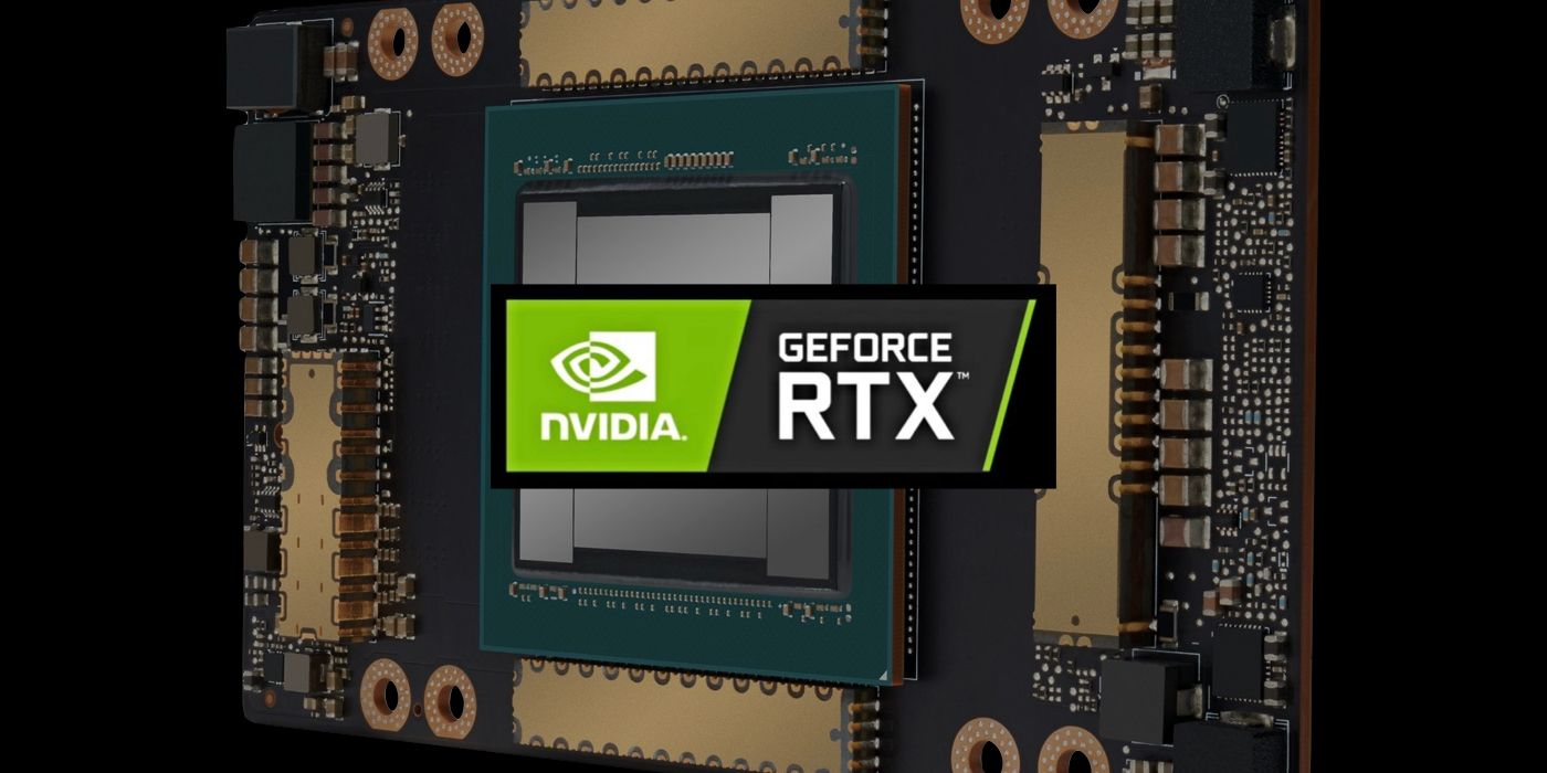 A100 Chip with Nvidia GeForce RTX logo - similar to RTX 3080 Ti 3080 3070 and 3060