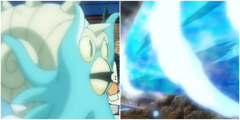 Split image Omastar Water-type attack