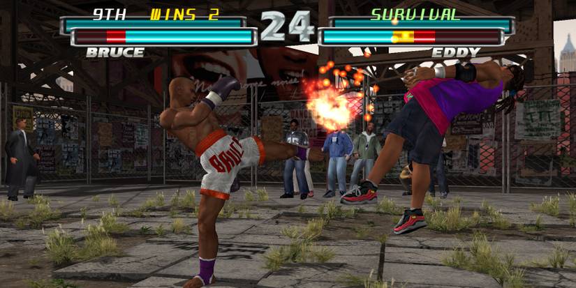 PS2 Tekken Tag Tournament Bruce Versus Eddy