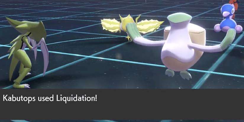 Pokémon Sword & Shield doubles battle Kabutops and Pelipper