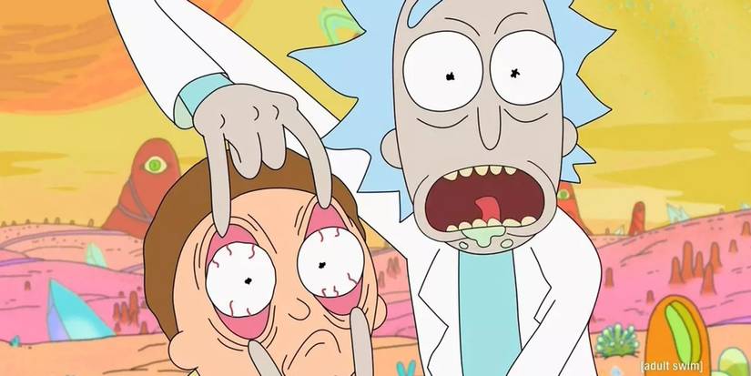 Rick-And-Morty-Rick -Holding-Morty-Eyes-Open