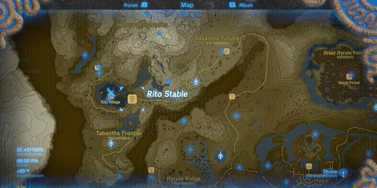 Breath Of The Wild: The Location Of Every Stable In The Game