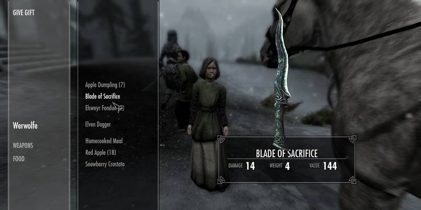 Skyrim Blade of Sacrifice