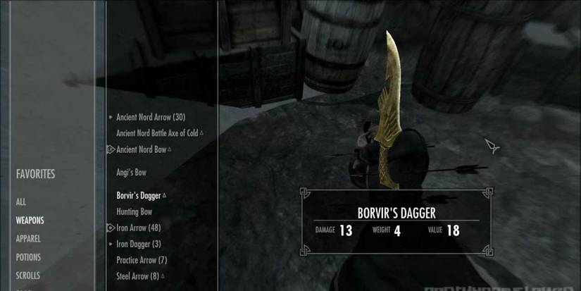 Skyrim Borvir's Dagger