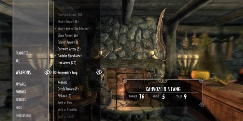Skyrim Kahvozein's Fang