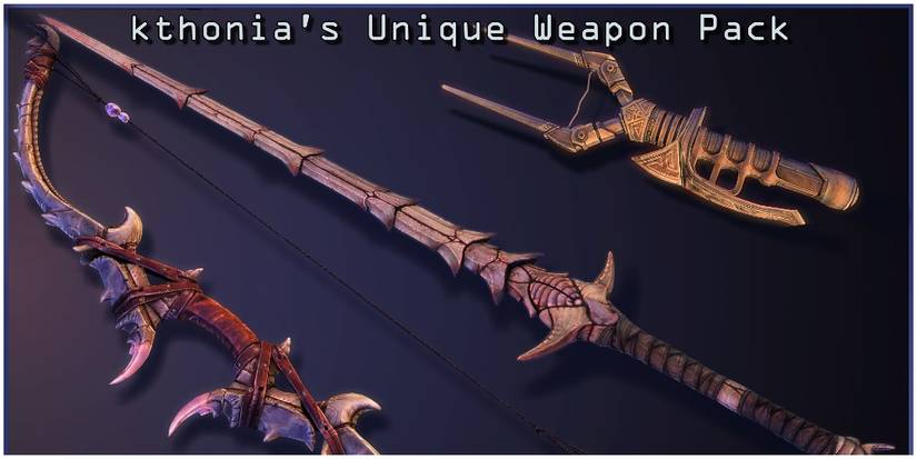 Skyrim Weapon Mod Kthonias Unique Weapon Pack