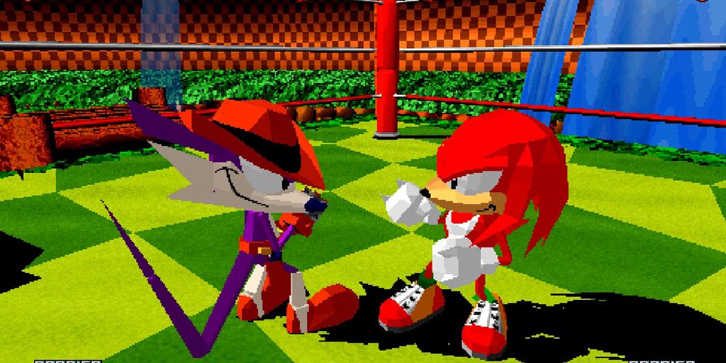 Fang Versus Knuckles in Sonic the Fighters