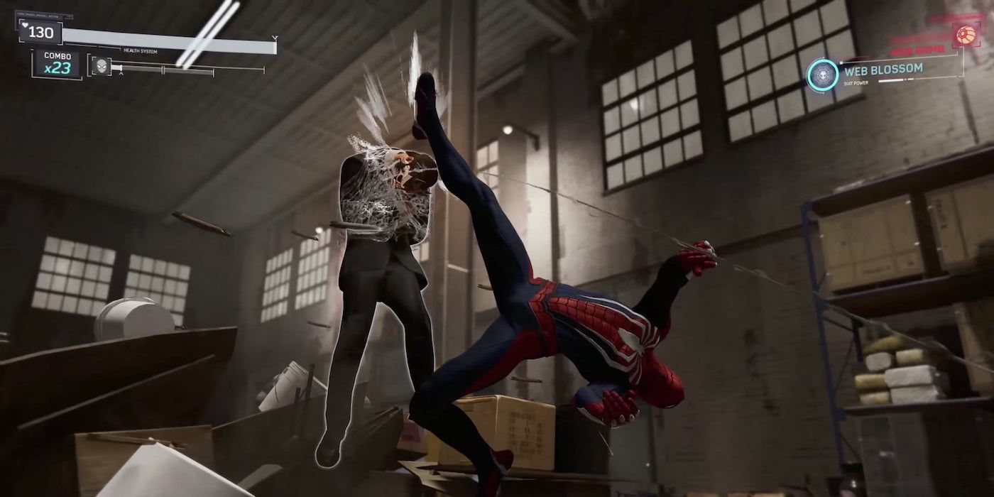Spider-man combat insomniac game