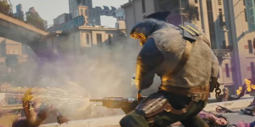 King Shark In Battle