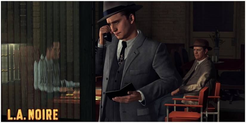 Cole Phelps on the phone