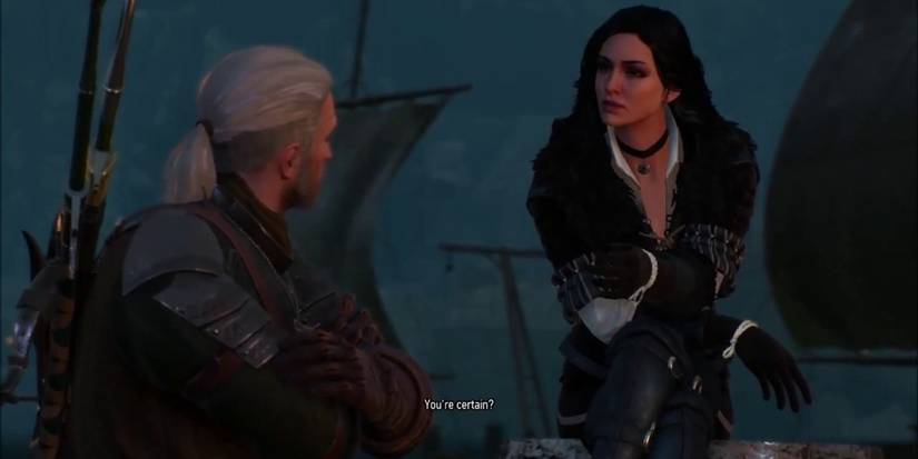 Yennefer and Geralt in The Witcher 3