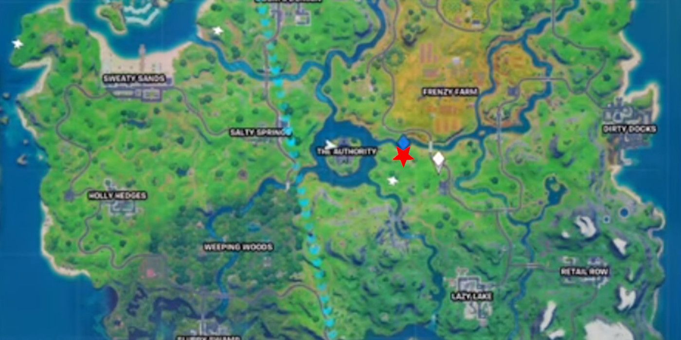 Location of Tony Starks Lab in Fortnite