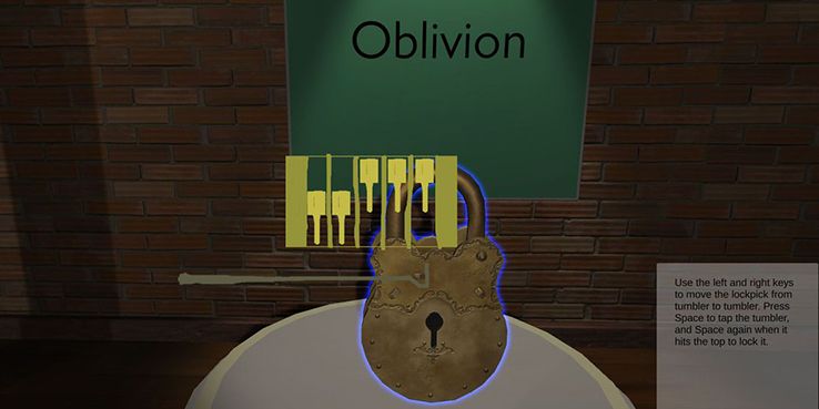 Virtual Museum of Mechanics Lockpicking Oblivion
