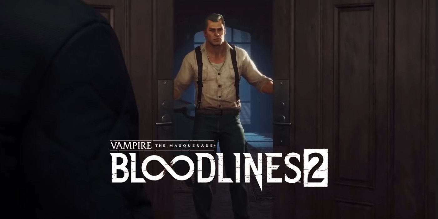 A man closes the door on the player character in Vampire: The Masquerade - Bloodlines 2.