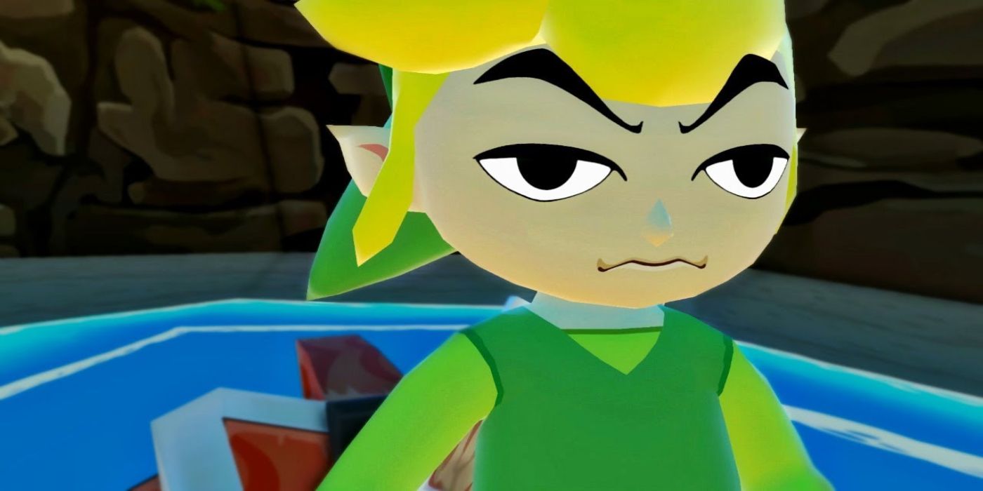 Link looking annoyed