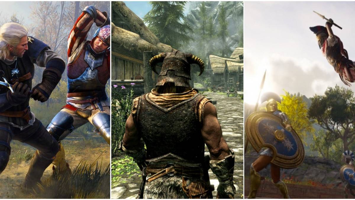 Witcher 3 Skyrim Assassin's Creed Odyssey Trio