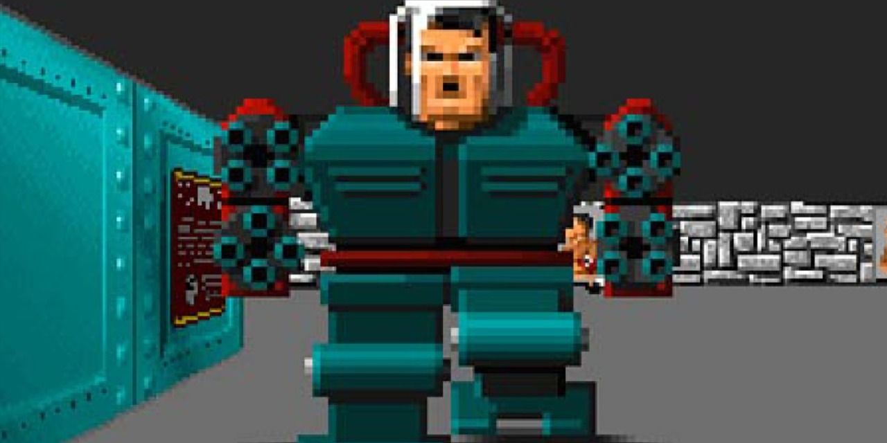 Wolfenstein 3D screenshot mecha Hitler