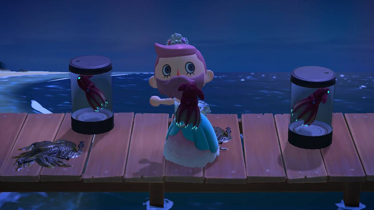 ac new horizons mermaid vampire squid seaweed