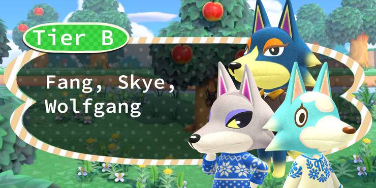 Animal Crossing New Horizons Wolf Villager Tier List Game Rant