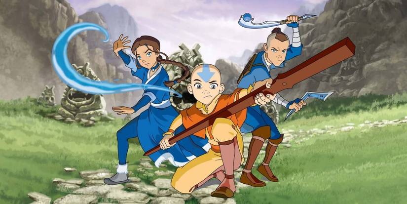 avatar last airbender aang sokka katara