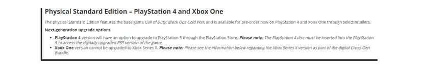black ops cold war faq cross gen upgrade