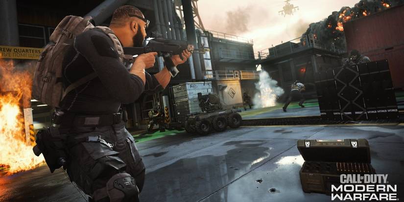 call of duty modern warfare oil rig shootout