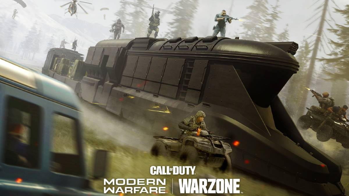 call of duty modern warfare warzone train promo art