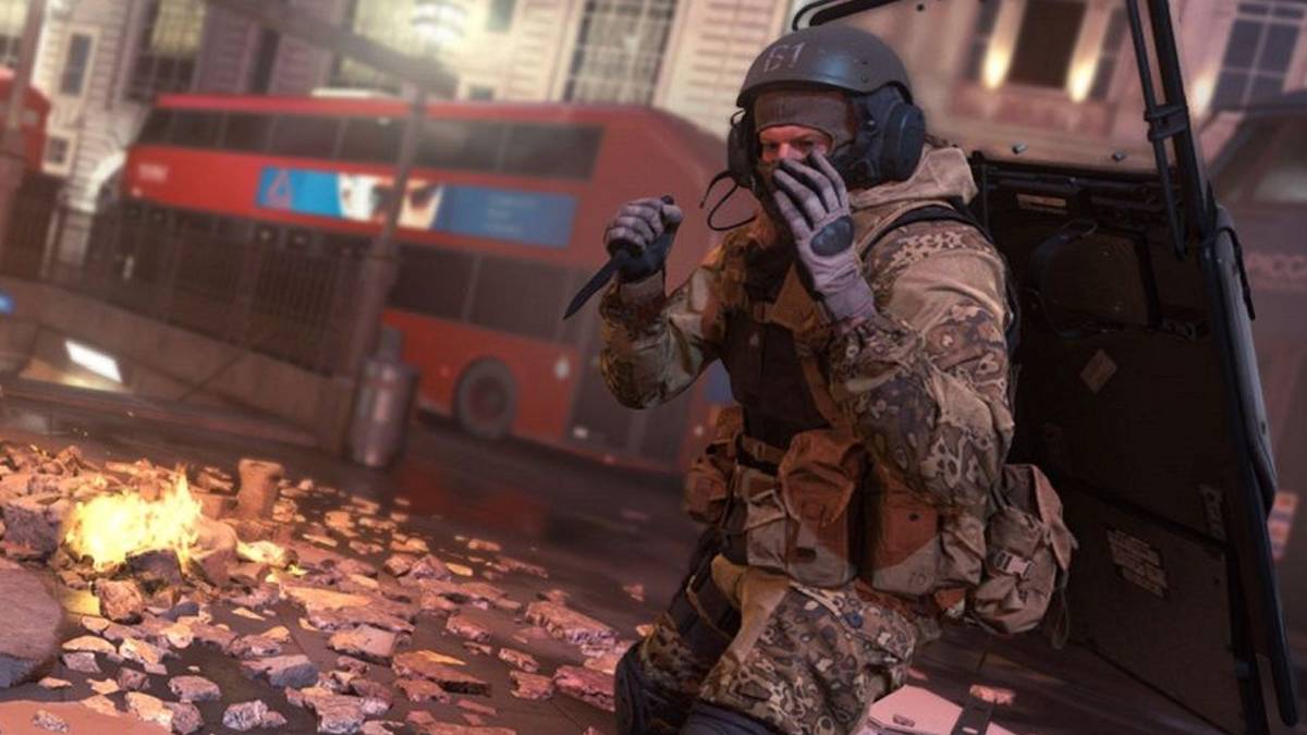 call of duty riot shield operator with knife