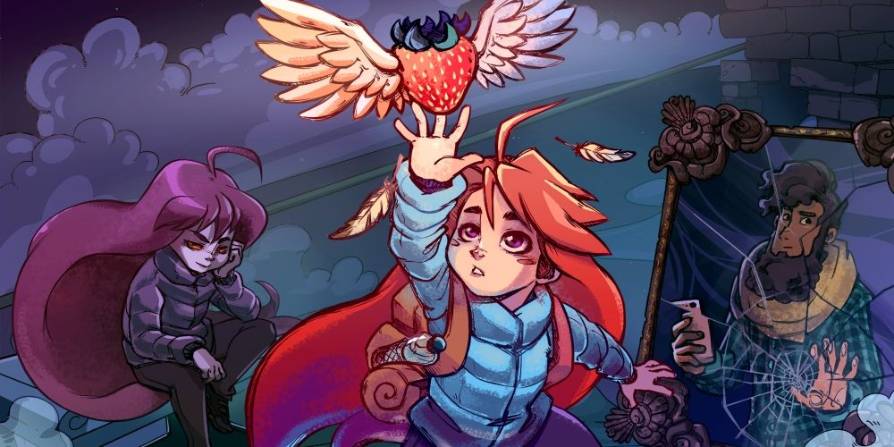celeste promotional image of key characters