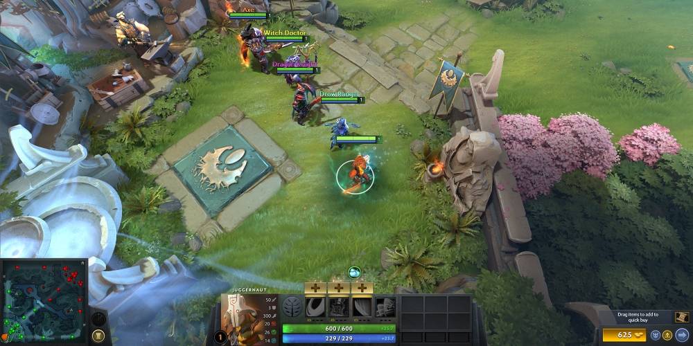 Dota 2 screenshot party of heroes