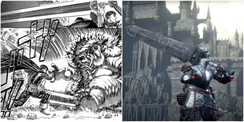 huge sword in the berserk manga and in dark souls 3.