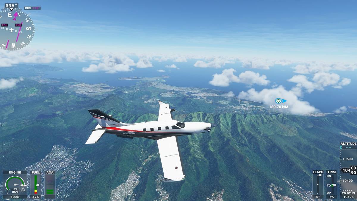 flight simulator hawaii view