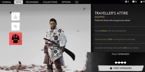 Ghost of Tsushima travelers attire buffed